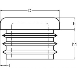 Apsauginis dangtelis apvalus juodas 44 4mm
