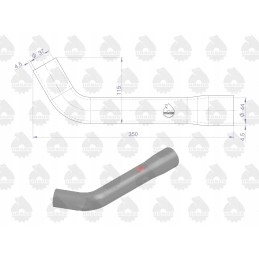 Viršutinis guminis kanalas sutvirtintas audiniu c 385 originalus