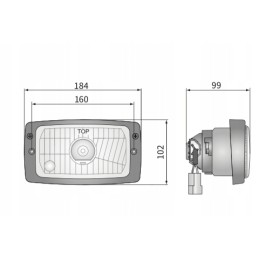 Wesem Zetor John Deere korpuso priekinis žibintas