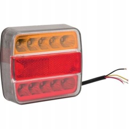 Halogeninis LED galinis žibintas kvadratinis 12 24v