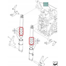 Silow new holland korpuso tarpiklių rinkinys 47134495