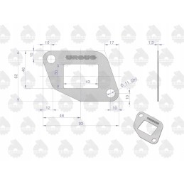 Išmetimo vamzdžio tarpinė c 330 parduota