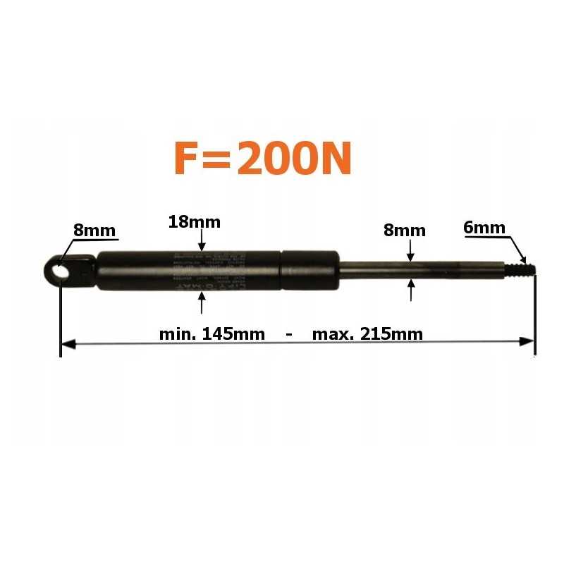 Stoglangio dujinis amortizatorius mf 274 294 stabilus