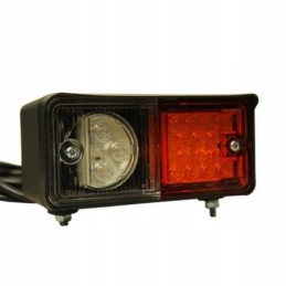 Kairysis priekinis LED posūkio signalas ir stovėjimo lemputė