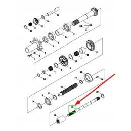 Te2s361010003k frezuotas velenas GTV sankabai