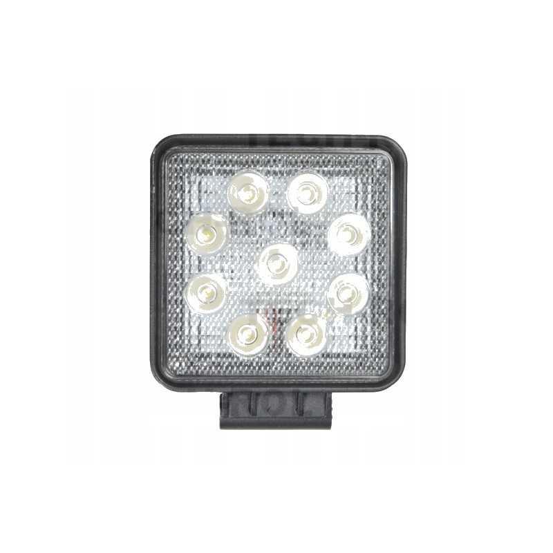 LED darbo lempa 9 led 12v 24v 27w prožektorius