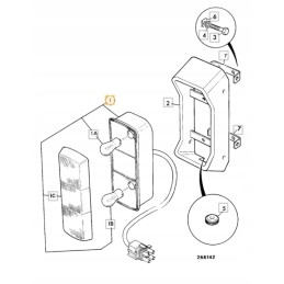 Galinis žibintas lp jcb 3cx 4cx 97 01r 700 41600