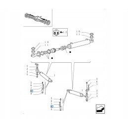 Vairo pavaros kaištis New Holland Case 5142048