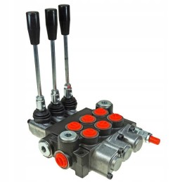 3 sekcijų hidraulinis skirstytuvas, 1 sekcija su vožtuvu