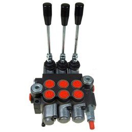 3 sekcijų hidraulinis skirstytuvas, 1 sekcija su vožtuvu