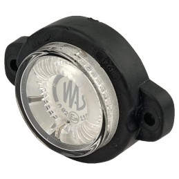 LED markerinė lempa citrina 12 24v balta skaidri