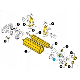New Holland fx28 korpuso senas 84 ritininis guolis