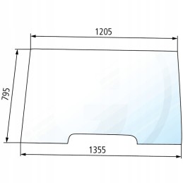 Priekinio stiklo plienas 650s0034a5 granitas