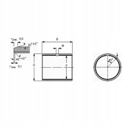 Farmtrac ūkininko įvorė 25x28x25mm skf pcm252825m