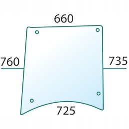 Lango dėklas, kombinuota kabina, dešinė kairė