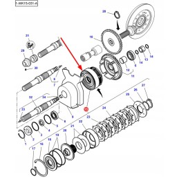 4313188m11 priekinės ašies sankaba