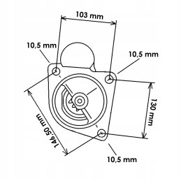 Starterio dėklas mxm 87755550 12v 2 8kw hc cargo