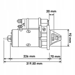 Starterio dėklas mxm 87755550 12v 2 8kw hc cargo