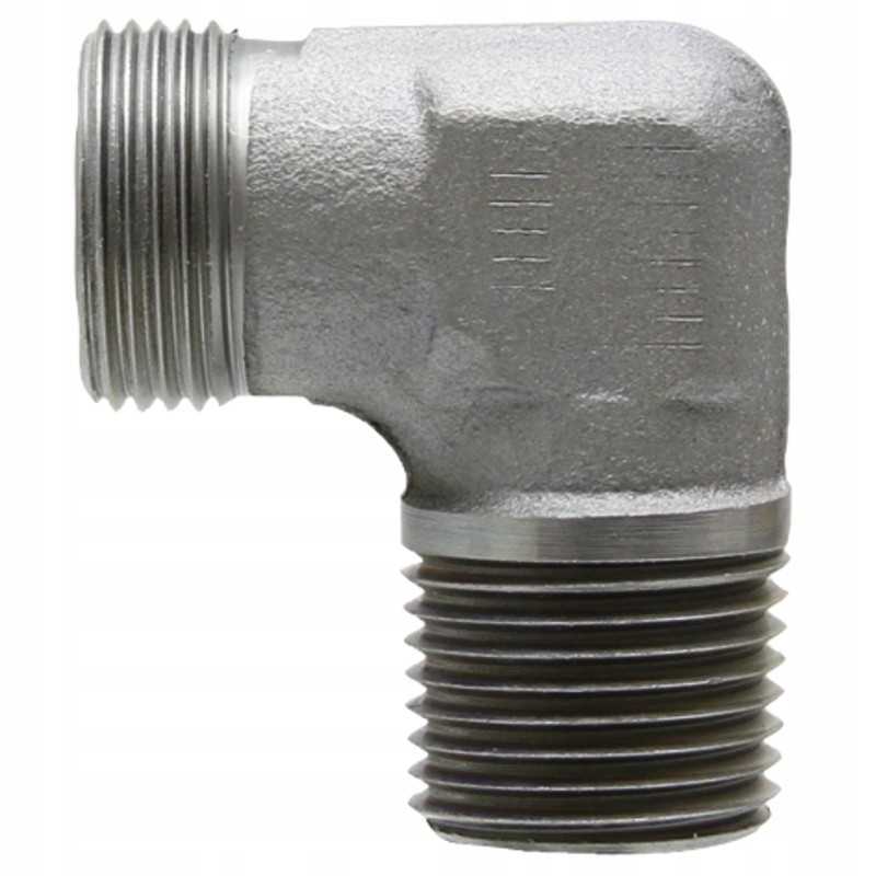 Vyriškas alkūnės alkūnės jungtis m18x 15 3 8 colių