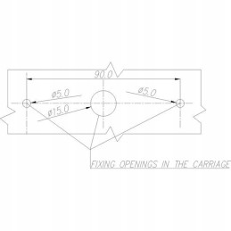 Stačiakampė LED šoninė gabaritinė lemputė 12 24v