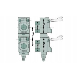 Tiesi alyvos surinkimo sistemos jungtis