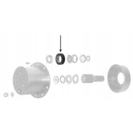 Priekinės ašies satelitinė pavarų dėžė 85 95 z46