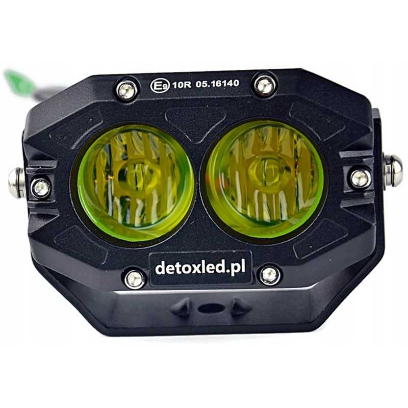 LED darbo lempos 2x30w geltonos, 2vnt