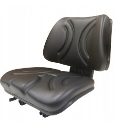 Padalinta sėdynė ant traktoriaus krautuvo