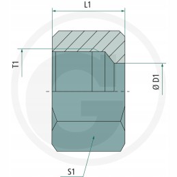 Pjovimo žiedo veržlė m26x1 5 18l