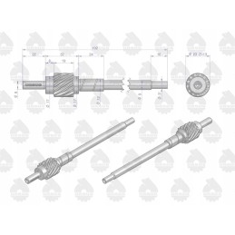 Valandų skaitiklio pavaros krumpliaratis c 330 originalai