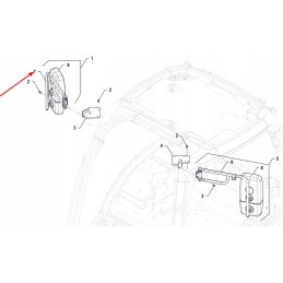 P5s52801122 dešiniojo veidrodžio rėmas
