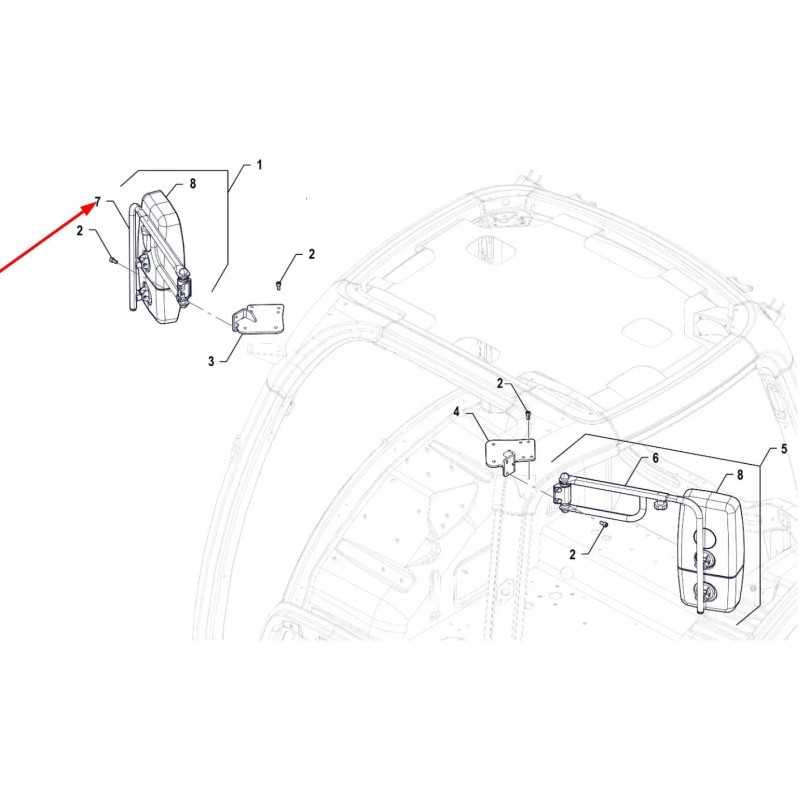 P5s52801122 dešiniojo veidrodžio rėmas