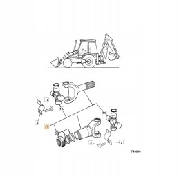 Galinis pavaros velenas jcb powershift 3cx 914 60183