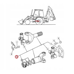 Galinis pavaros velenas jcb powershift 3cx 914 60183