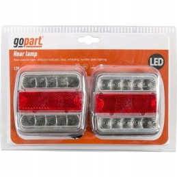 Kvadratinių LED galinių kombinuotų lempų rinkinys