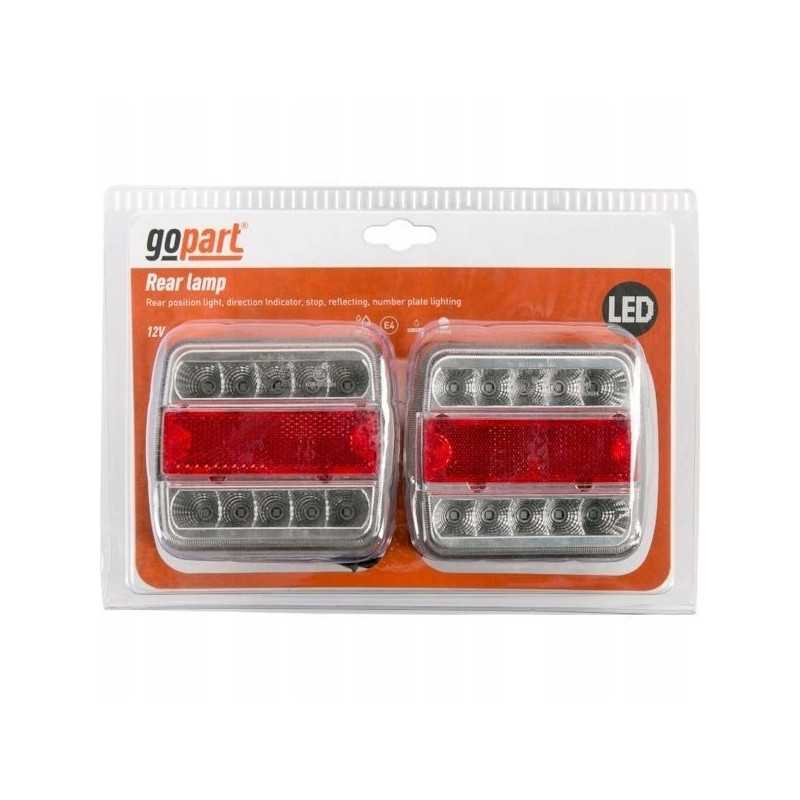 Kvadratinių LED galinių kombinuotų lempų rinkinys