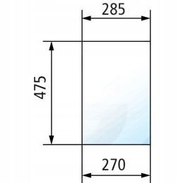 Lango dėklas 433 533 633 priekinis apatinis dešinysis