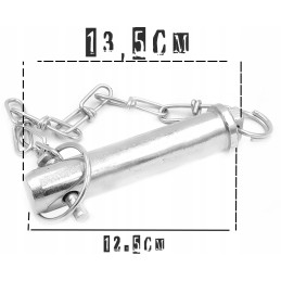 Tiesus kaištis su traktoriaus kabliu 25mm x 120mm