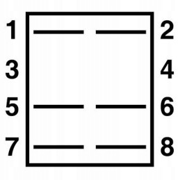 Dviejų padėčių šviesos jungiklio korpusas maxxum magnum