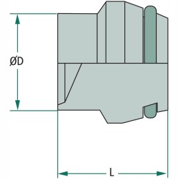 Hidraulinis kištukas fioe 35 mm 400 bar