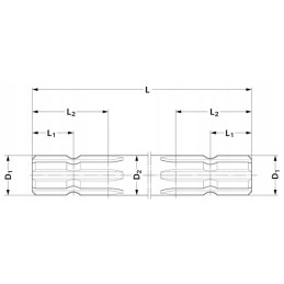 Profiliuotas volelis 200l 13 8, dvipusis