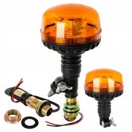 Gaidžio įspėjamoji lemputė 36 LED su laikikliu