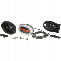 Kombinuotas ovalus LED priekinis žibintas 12 24v Kramp