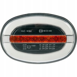 Kombinuotas ovalus LED priekinis žibintas 12 24v Kramp