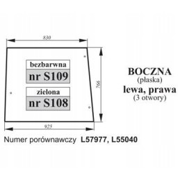Šoninis langas John Deere žalias l57977 l55040 joh