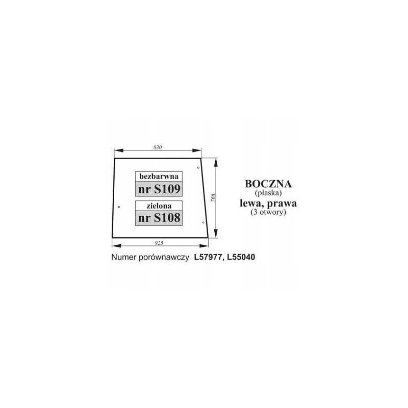 Šoninis langas John Deere žalias l57977 l55040 joh
