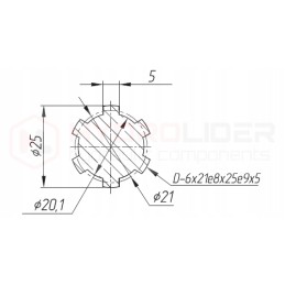Siurblio pavaros įvorė nsz32 nsz50 6fr hidrolideris