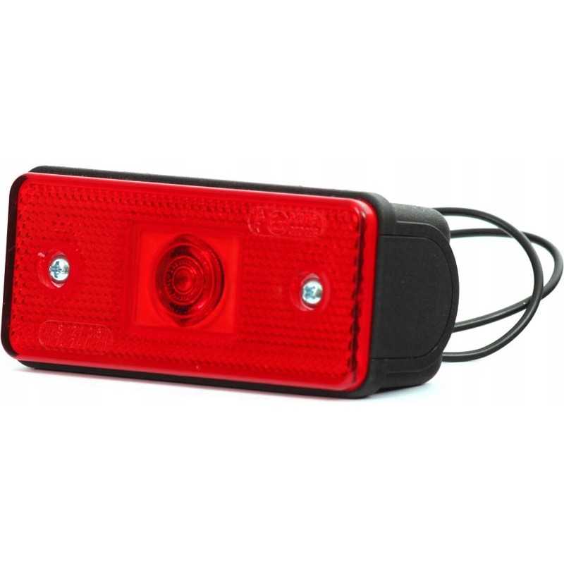 Raudona galinė gabaritinė lemputė 12 24v LED Ursus