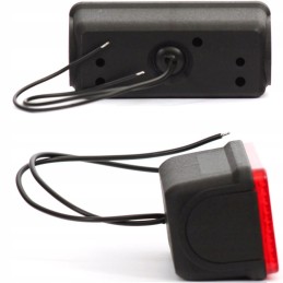 Raudona galinė gabaritinė lemputė 12 24v LED Ursus