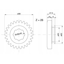Krumpliaratis II VI tiesioginė slydimo pavara